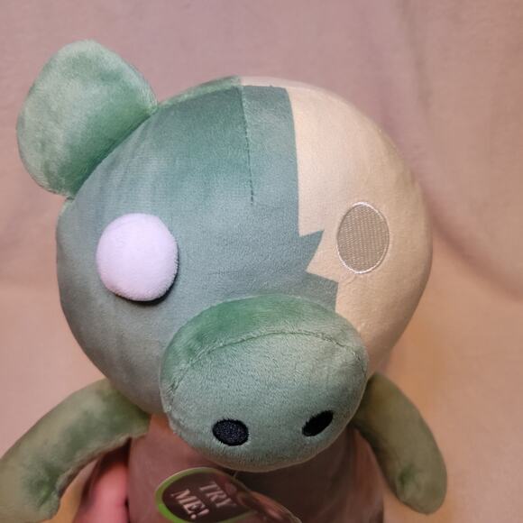 Roblox PIGGY Game 13” Piggy Zombie Push Belly Light Up Eye Stuffed Plush Toy NWT - Picture 6 of 9